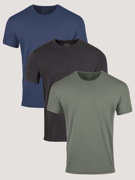 Bold 3-Pack Crew Neck T-Shirts Subscription | Fresh Clean Threads
